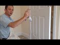 How to paint a new door in a finish coat of paint with a roller