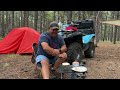 ATV Camping In The Rain: Mysterious Rock Ruin, Campfire Steak, and Wildlife