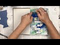 Breaking in my new art journal | First page process video