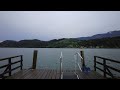 Seeboden, Austria. A walk by the lake promenade. 4K