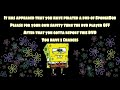 SPOILER: soon…. SpongeBob anti piracy trailer