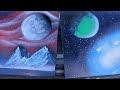 Regal Skies Spray Art 12x16 Inch Canvas