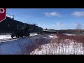 Train 308 roaring over Fredrick House River