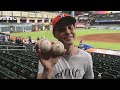 I flew ALL THE WAY to Houston to catch these RARE BASEBALLS at Minute Maid Park