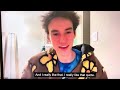 Clip of Jacob Collier Patreon Zoom Hang Answering a question from Sean Fenlon about DJESSE vol 1-4