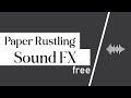 Paper Rustling Sound Effect - Free