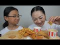 KFC Bucket Feast *Spicy BIG Crunch, Pop Corn Chicken and Onion Rings | Sissi&Emma