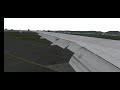 Landing in cloudy weather (Wing view) | Boeing 777 | X-Plane Mobile