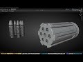Military Gear 3D Modeling - Gun Cylinder & Bullet