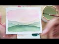 Watercolor landscape tutorial for beginners