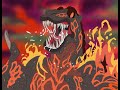 Cartoon Burning Godzilla Speeddraw