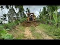 Extreme work! CAT D6R XL Bulldozer Builds Garden Roads For Residents