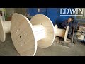 Amazing Manufacturing Process Wooden Cable Drums