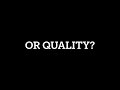 Quality or Quantity? -Just Jedi