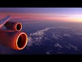 Lufthansa Boeing 747-8 - through a stunning sunset to a spectacular night landing in Mexico City