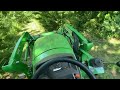 Brush hogging with the JD3025D