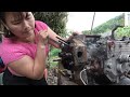 Repair Restoration of Machinery Diesel Soak In Water Engine Severely Damaged \ Blacksmith Girl