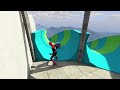 GTA 5 Waterslide Ragdolls Jump/Fails Challenge (Spider-Man / Minions) #1
