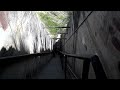 A walk down the stairs at diamond head bunker