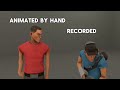 SFM comparison animated vs recorded - walking
