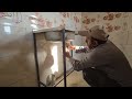 Grandmother's masterpiece: placing the sink in the kitchen;   Roof slope for cement work