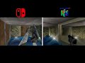 Perfect Dark Side by Side:  Switch vs. Original N64 Release