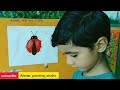 How to draw Ladybug🐞.Drawing lesson #04. easy painting tutorial for beginners. #painting #art #diy