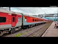 Fastest Acceleration: WAP-7 Push Pull Technology Rajdhani Express Departure.