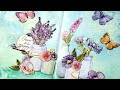 double page art journal | using my new collection