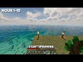 I Survived 50 Hours LOST AT SEA in Hardcore Minecraft! #3