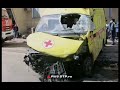 Mitsubishi Pajero hits ambulance and killing the 69 year-old woman in Russia