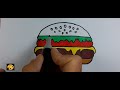 How To Draw A Burger | Burger Drawing 🍔| Drawing For Kids | Easy Drawing | Smart Kids Art