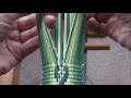 Weaving a patterned band on a floor inkle loom