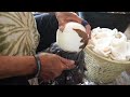 Sprouted Coconut Apple Harvesting and Cutting Skills - Thai Street Food