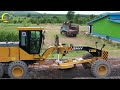 Process Of Building Road Foundations In The Province Using Modern Machinery Group Techniques