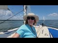 Jeanneau Sun Odyssey 349 York River sail with dolphins