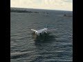 Emergency landing boeing 777 Garuda plane at small airport