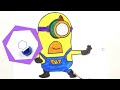 Cute Mega Minion Mel Drawing for kids, Painting & Coloring for kids, Toddlers | Despicable Me 4