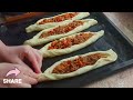 Pide mit Hackfleisch-Füllung #pide , #turkish , #hackfleisch