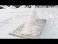 Obligatory Christmas video upload + snow sculpture showcase.