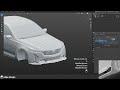 Cadillac CT5-V - Side Skirt (Robot Craftman) Blender 3D