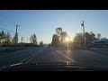 ASMR Drive to Sleep 10/28/23 POV no music no talking. Sunny AM drive & a dark cold night drive home.