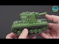 KV-2 Mini Tank Party Triple Build with Tiger & Panther - QuanGuan100242-5-8 (Speed Build Review)