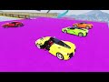 TRANSPORTING PIXAR CARS & FRUITS WITH COLORED & JOHN DEERE vs CLAAS vs TRACTORS - BeamNG.drive