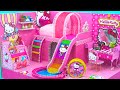 How To Make Hello Kitty House With Rainbow Slide Pool From Cardboard ❤️ DIY Miniature House #5