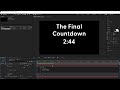 Countdown Timer in After Effects