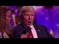 Simon Cowell Lectures Trump About Twitter via The Singing Trump | America's Got Talent 2017