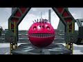 Two Spiky Monsters, Cyborg Piranha & Cartoon Cat Vs Robot Pacman & Chain Chomp in the Maze