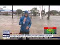 Hurricane Beryl leaves streets flooded at in Southwest Houston