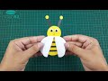 Origami Bee || How To Make Paper Toy Bee || Moving Paper Crafts Bee || Easy Paper Toy